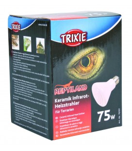  Emetteur Thermique Infrarouge en céramique Trixie - 75W - Chauffage pour terrarium et aquarium.