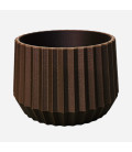 Pot marron Design 3D pour faire pousser de l’herbe à chat