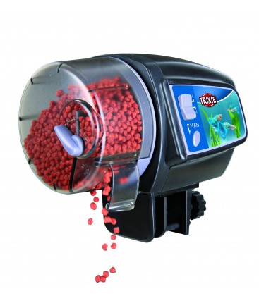 distributeur de nourriture pour aquarium poisson et terrarium tortue d'eau