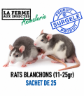 Blanchons de Rats (11-25g) - Sachet de 25 | Alimentation Reptile