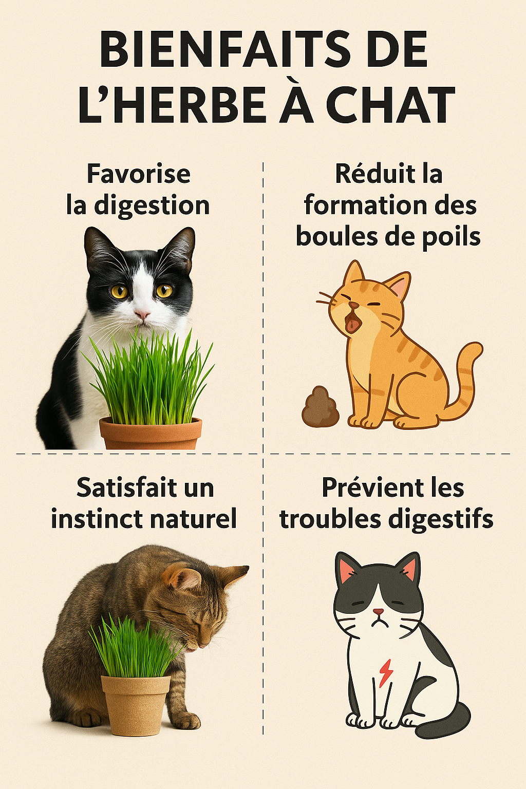 Bienfaits de l’herbe à chat